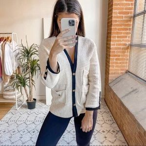 Maje Tweed Cardigan Size 36